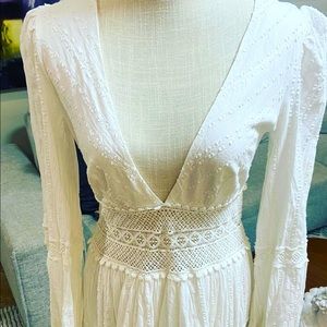Free people off white cute dress size 4 $28